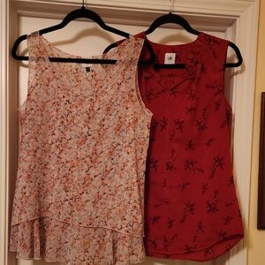 CAbi Red and Floral Blouses